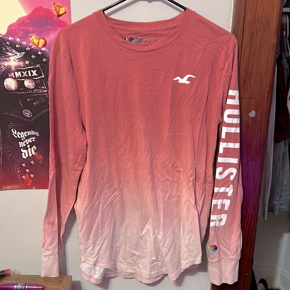 Hollister Pink Ombré Long Sleeve